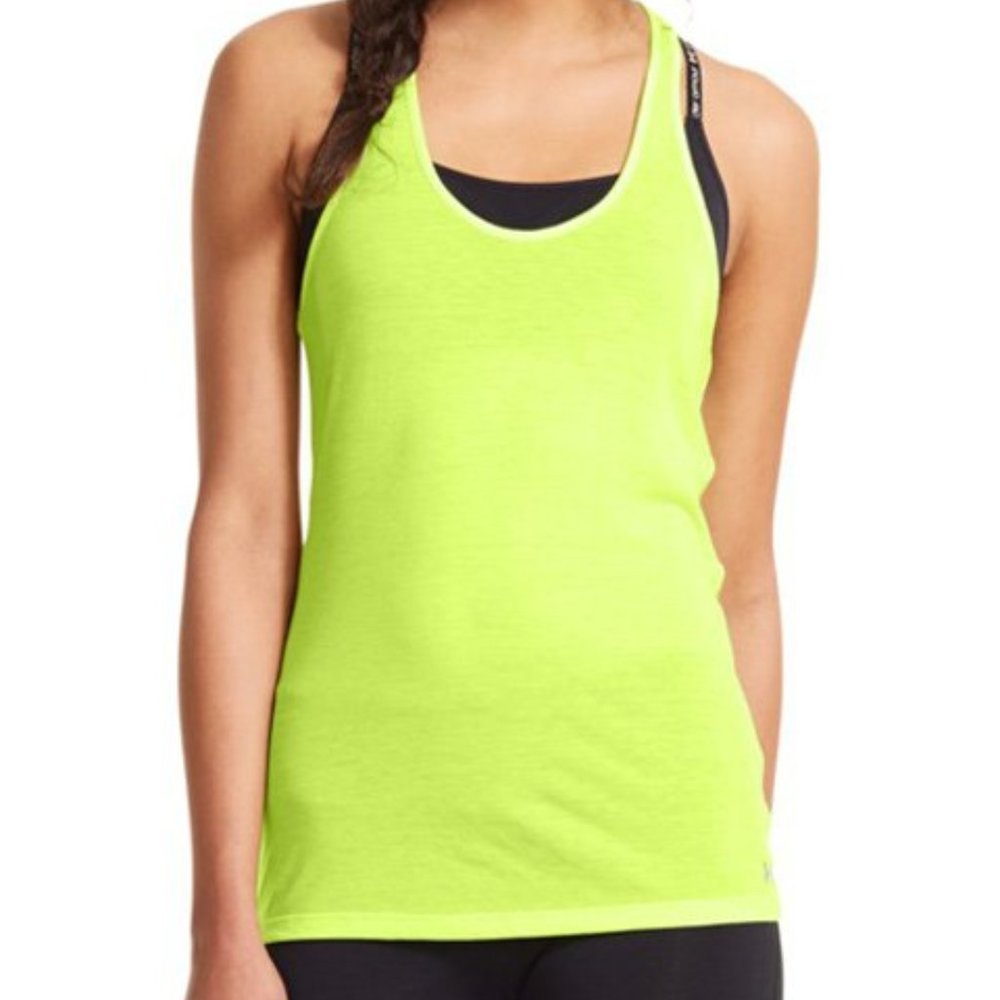 Under Armour X-Ray Achieve T-Back Tank Neon Yellow